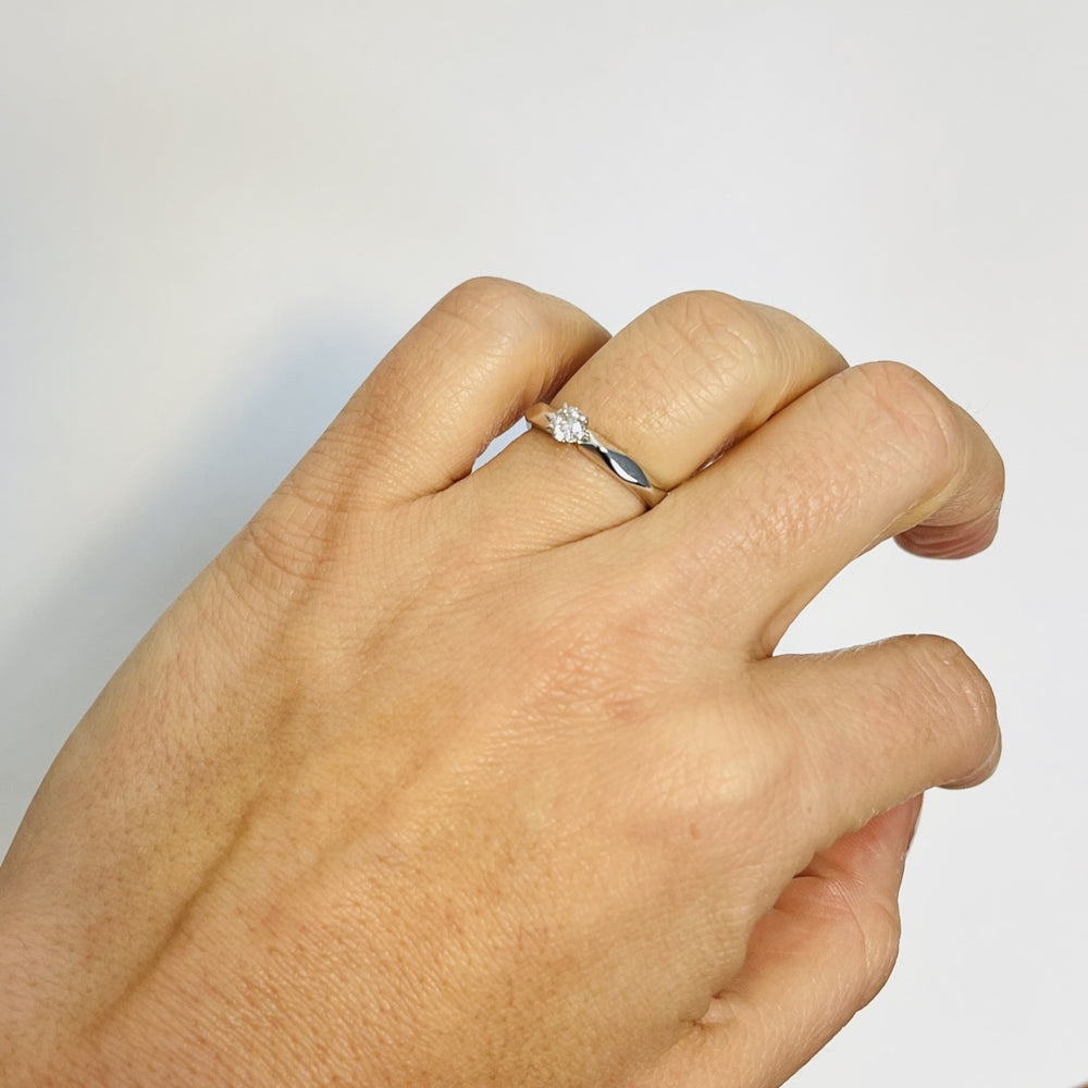 Bague Boucheron avec diamant solitaire 0,20ct