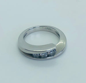 Bague GAREL Neima 18K 3 diamants T.50