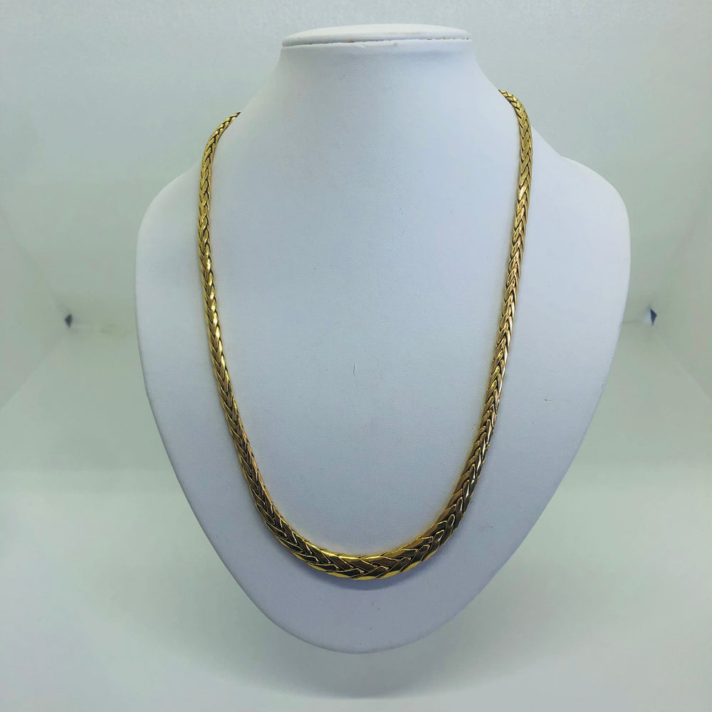 Collier Maille Anglaise en Or Jaune 18K Lg 49,5 cm