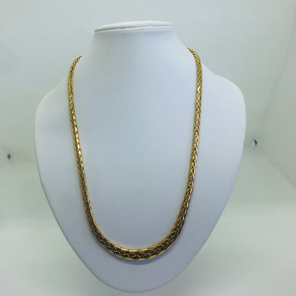 Collier Maille Anglaise en Or Jaune 18K Lg 49,5 cm