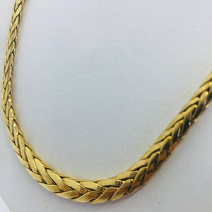 Collier Maille Anglaise en Or Jaune 18K Lg 49,5 cm