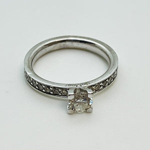Bague or avec diamant solitaire 0,50ct