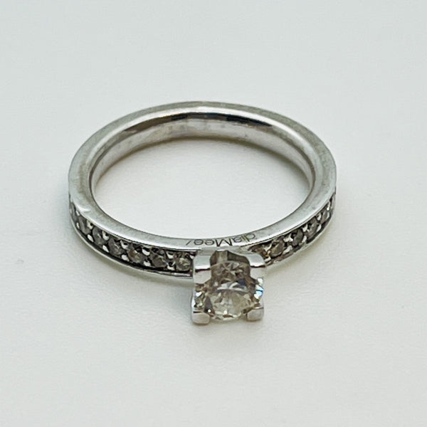 Bague or avec diamant solitaire 0,50ct