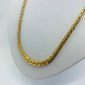 Collier Maille Anglaise en Or Jaune 18K Lg 49,5 cm