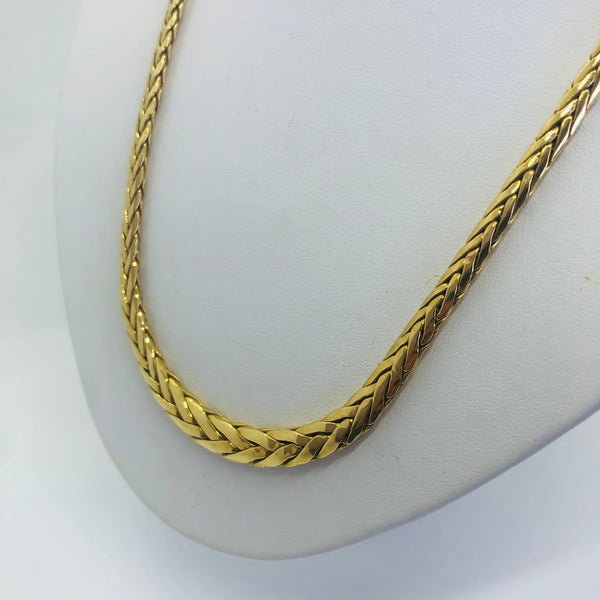 Collier Maille Anglaise en Or Jaune 18K Lg 49,5 cm