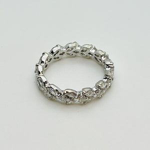 Bague platine avec diamants