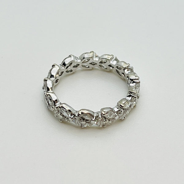 Bague platine avec diamants