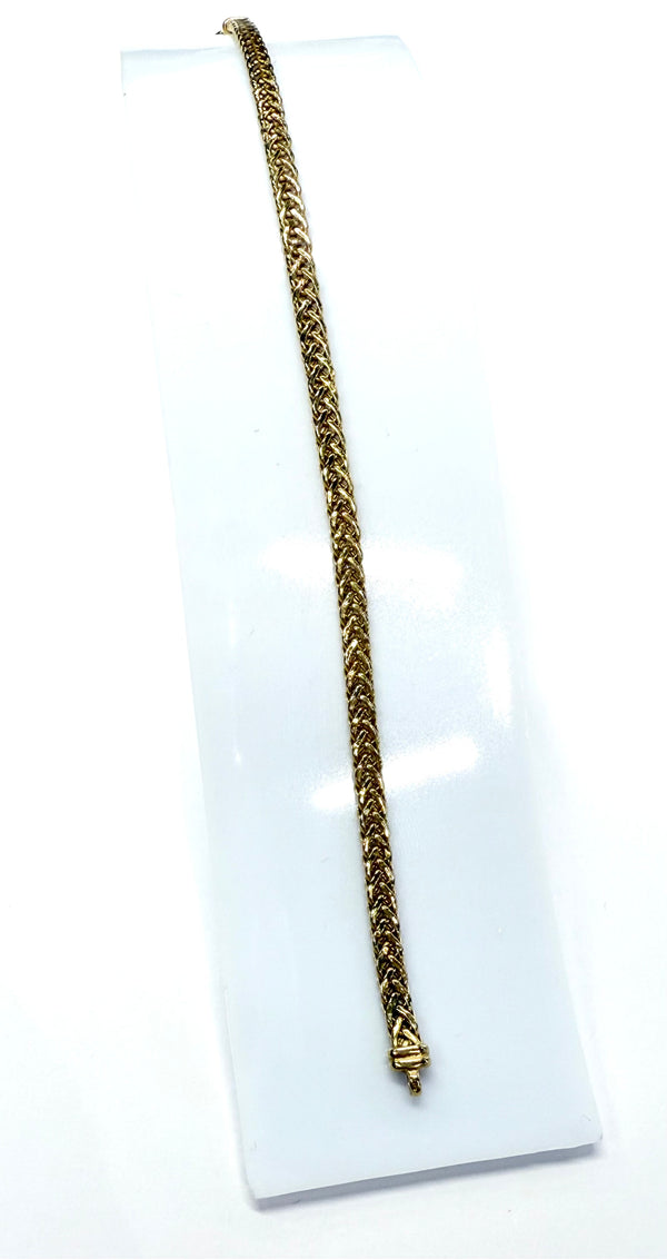 Bracelet or maille palmier