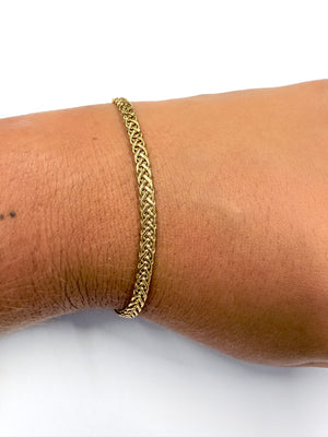 Bracelet or maille palmier