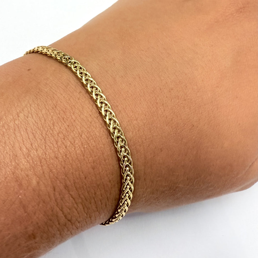 Bracelet or maille palmier