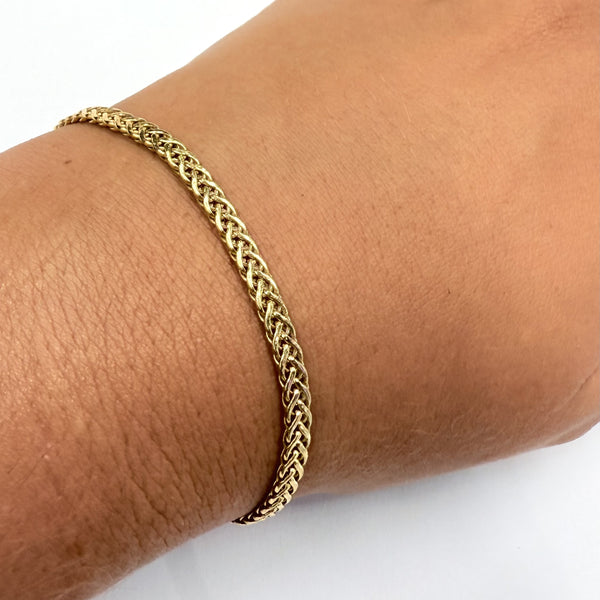 Bracelet or maille palmier
