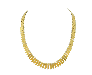 Collier Princesse en Or Jaune 750 avec Fermoir à Cliquet