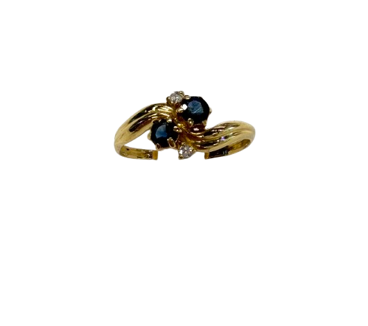 Bagues Or avec Saphirs et Diamants