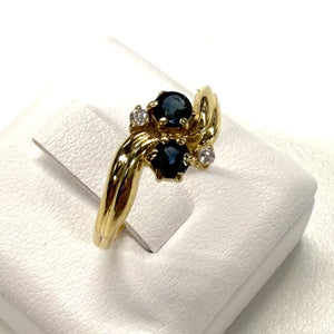 Bagues Or avec Saphirs et Diamants