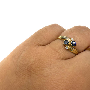 Bagues Or avec Saphirs et Diamants