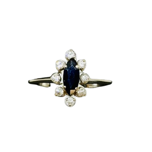 Bague Marguerite en Or Blanc et Oxyde de Zirconium