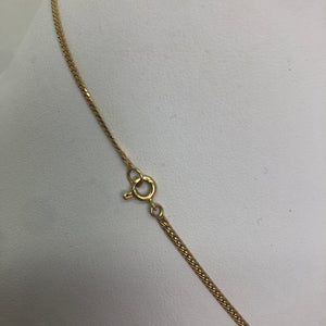 Collier Or Jaune 18K Maille Anglaise Lg 44cm