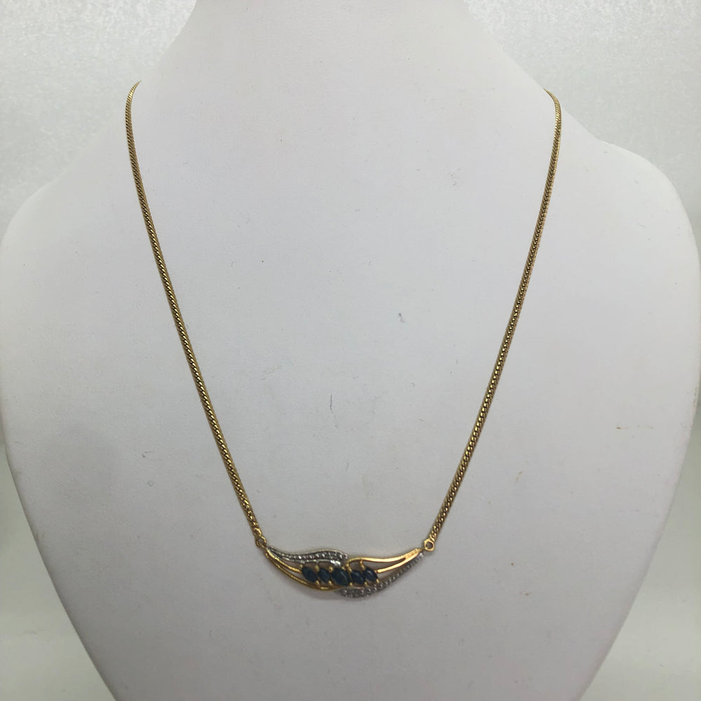Collier Or Jaune 18K Maille Anglaise Lg 44cm