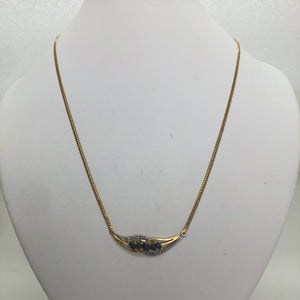 Collier Or Jaune 18K Maille Anglaise Lg 44cm