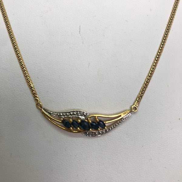 Collier Or Jaune 18K Maille Anglaise Lg 44cm