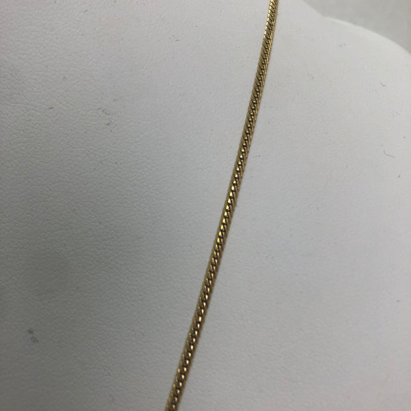 Collier Or Jaune 18K Maille Anglaise Lg 44cm