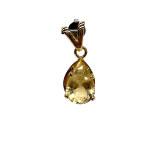 Pendentif en Or jaune 18k avec citrine