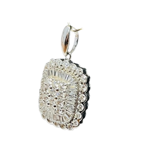 Pendentif or avec diamants