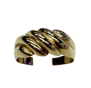 Bague Or Jaune Travaillée 18k Taille 56