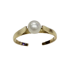 Bague en Or 18k avec perle d'eau douce