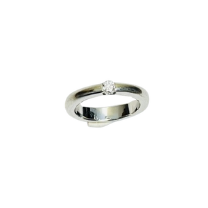 Bague or avec diamant solitaire