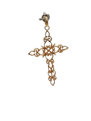 Pendentif Croix en Or Jaune 18k