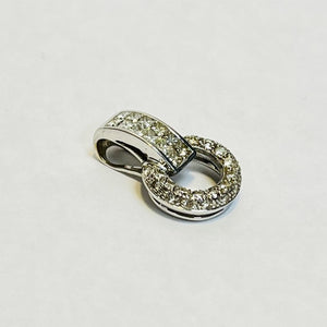 Pendentif or avec diamants