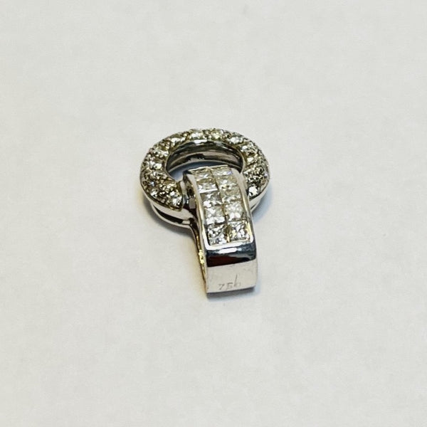 Pendentif or avec diamants
