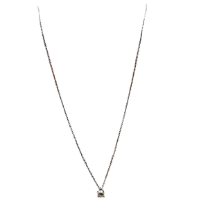 Collier or avec pendentif diamant 0,50ct