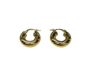 Boucles d'oreille Créoles en Or jaune 18K