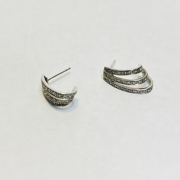 Boucles d'oreille or avec diamants