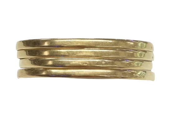 Bracelet Jonc Or Jaune 18k Tête d'Aigle
