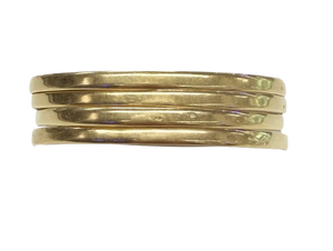 Bracelet Jonc Or Jaune 18k Tête d'Aigle