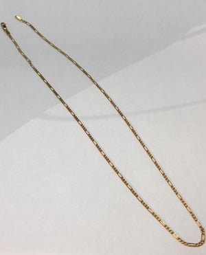 Collier Sautoir en Or Maille figaro