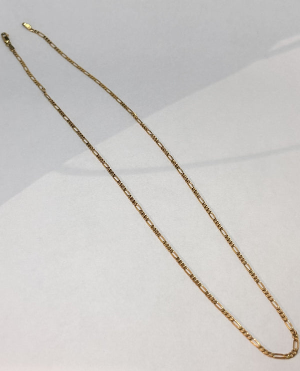 Collier Sautoir en Or Maille figaro