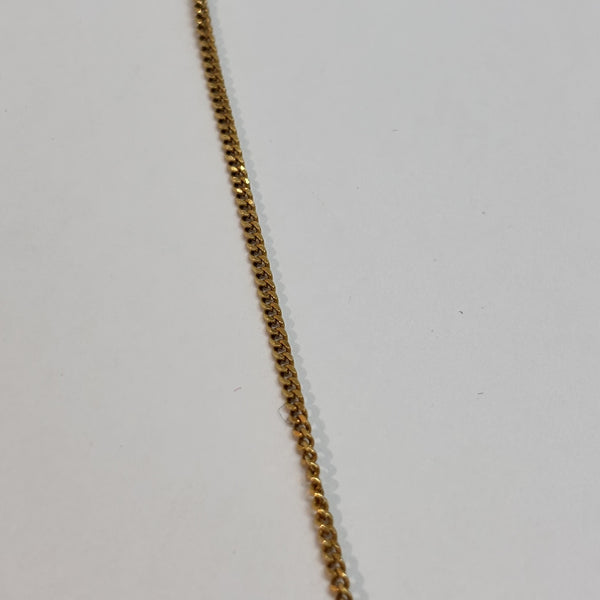 Collier Or Jaune avec Oxydes et pierres rouges