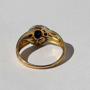Bague en Or Jaune avec Saphir