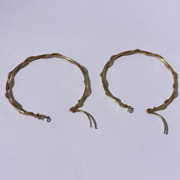 Créoles Or Jaune 750/1000