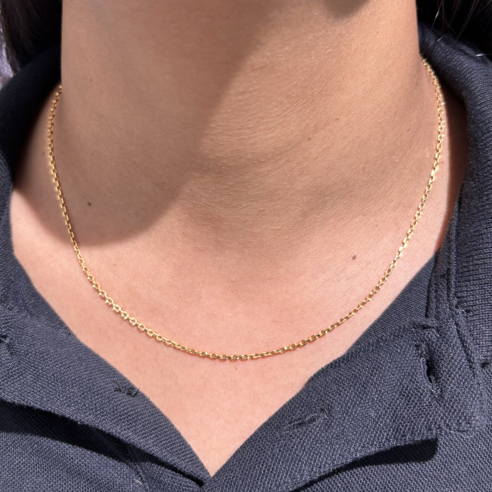 Collier Or Jaune Maille Forçat