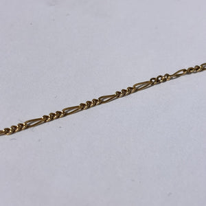 Collier or maille figaro