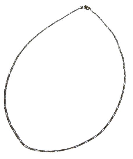 Collier or maille figaro