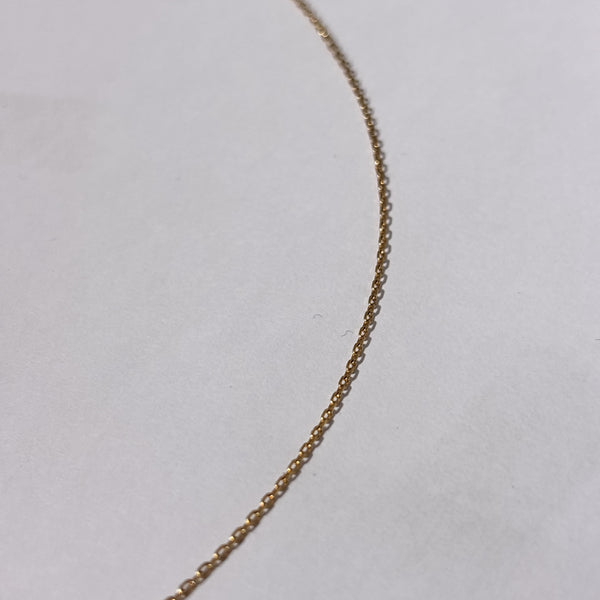 Chaîne en or jaune maille forçat
