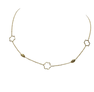 Collier Ras du Cou Or Jaune 18k Forçat Lg 46cm