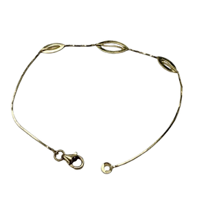 Bracelet Or Jaune 18K Maille Vénitienne 20cm