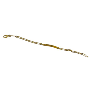Bracelet Gourmette en Or Jaune 18K